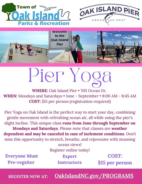 Pier Yoga infographic