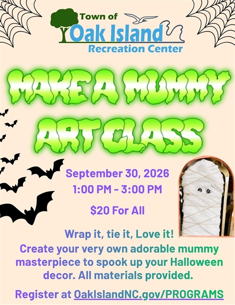 Make-a-Mummy-Art-Class flyer