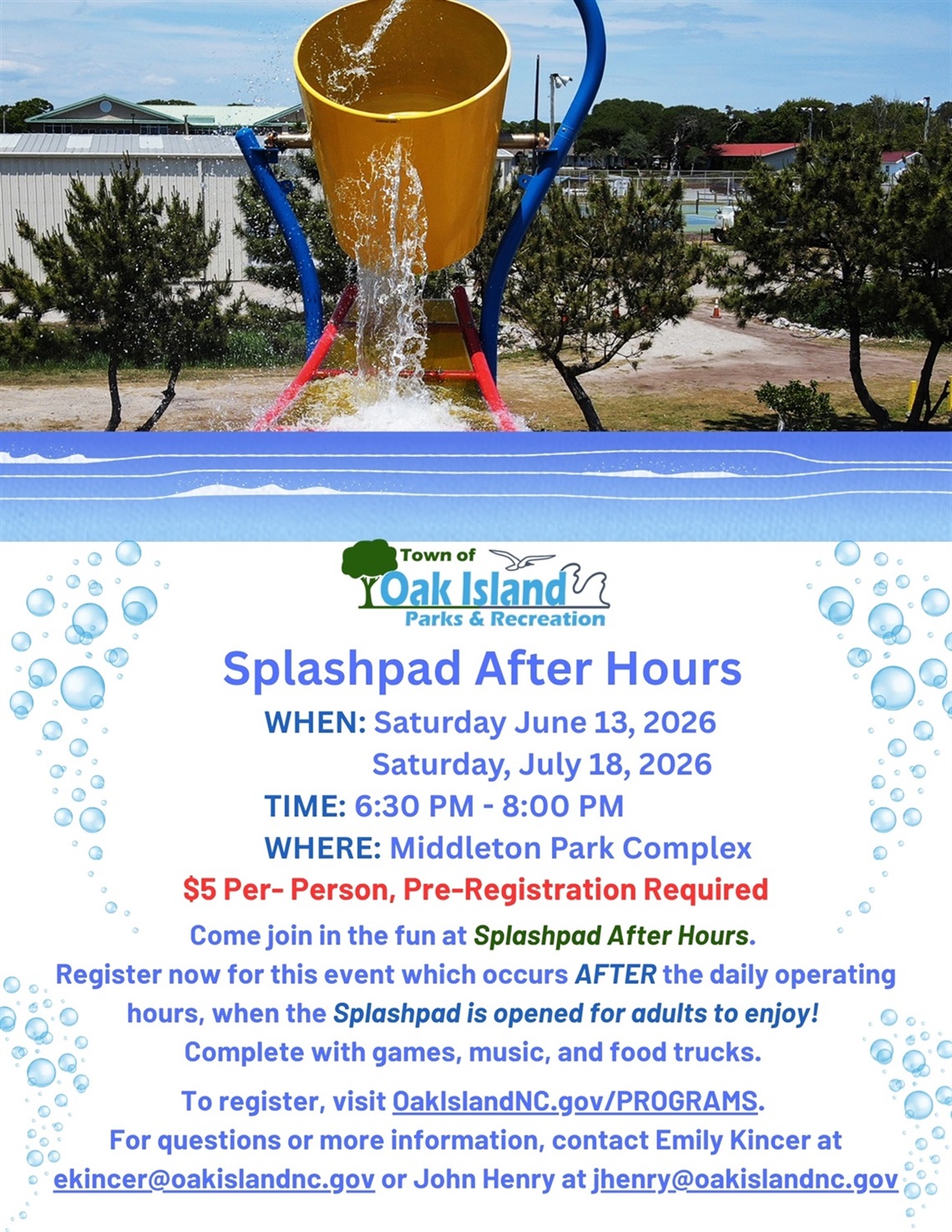 Splash Pad After Hours 2026