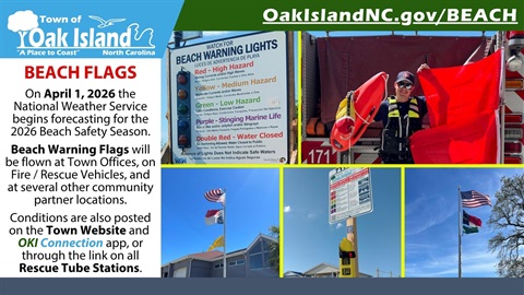 Beach warning Flags notice