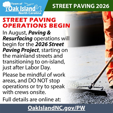 Street Paving Operations Notice Graphic