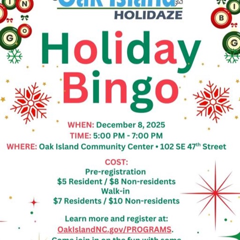 holiday bingo flyer