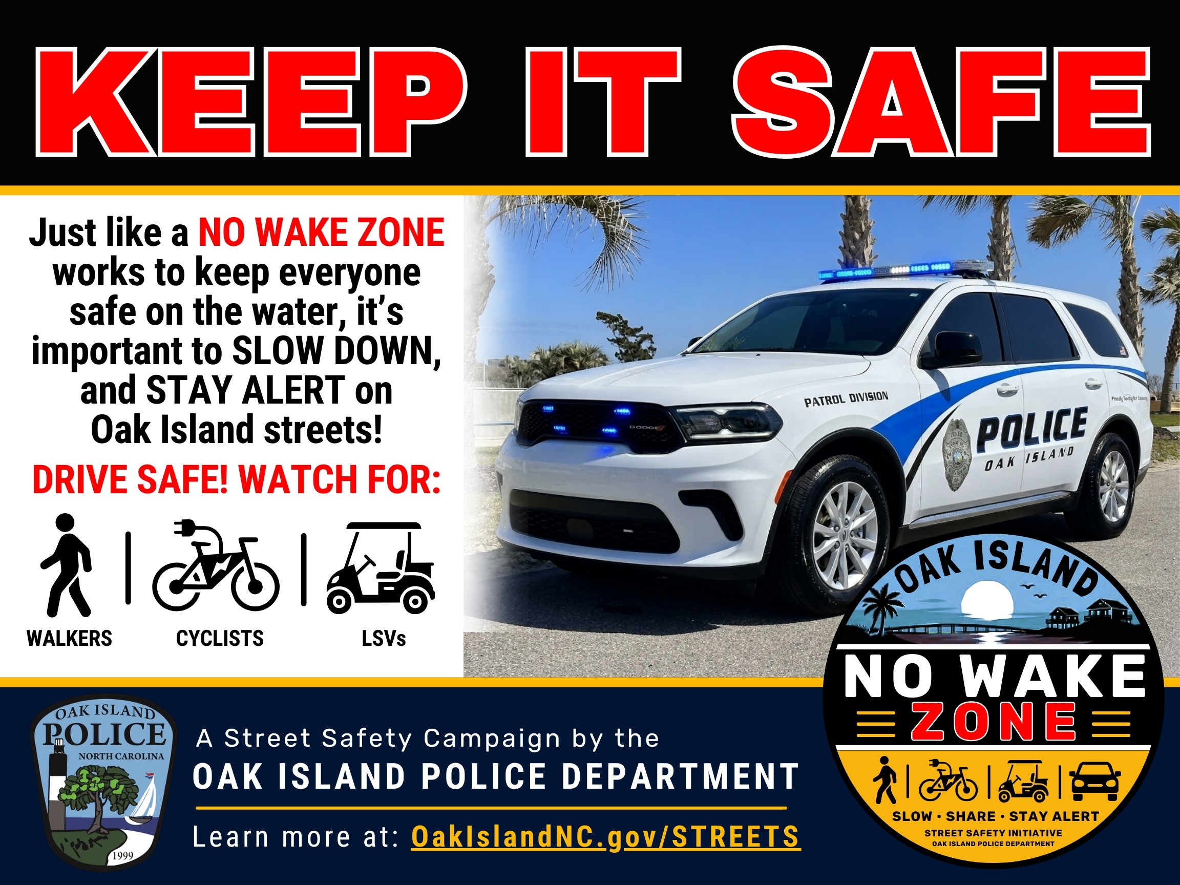 No Wake Zone General Information Signage