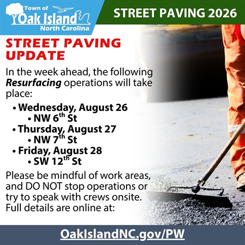 Street Paving Operations Notice Graphic