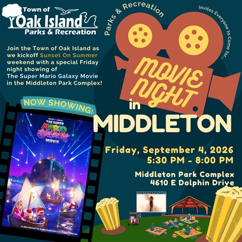 Movie Night In Middleton Announcement Graphic
